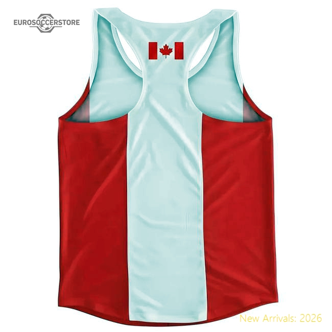 Canada Flag Running Vest-Football Shirts Shop