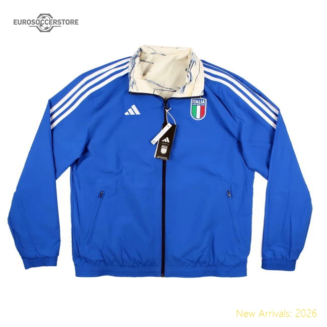 2023-2024 Italy Anthem Jacket (Blue) - Ladies-Football Shirts Shop