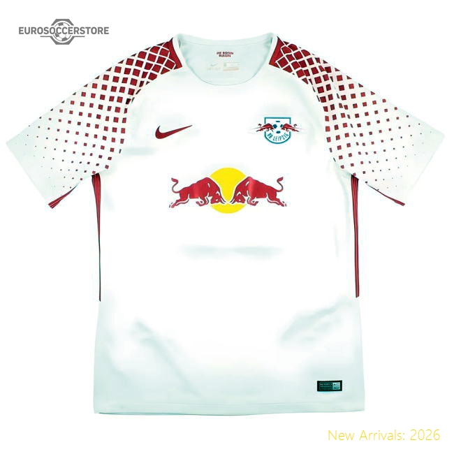 Red Bull Leipzig 2017-18 Home Shirt (M) Augustin #29 (Excellent)-Football Shirts Shop