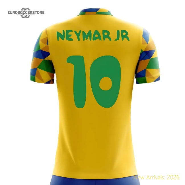 2025-2026 Brazil Home Concept Football Shirt (Neymar Jr 10)-Football Shirts Shop