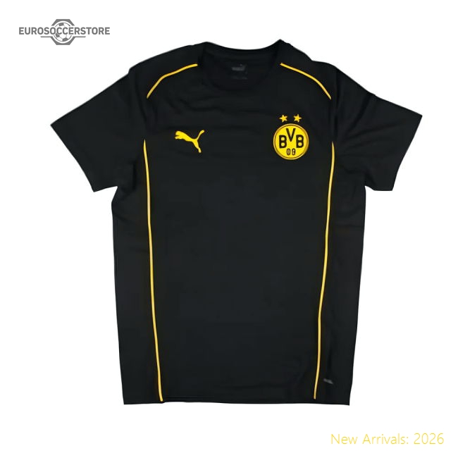 2024-2025 Borussia Dortmund Casuals Tee (Black)-Football Shirts Shop