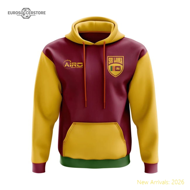 Sri Lanka Concept Country Football Hoody (Red)-Football Shirts Shop