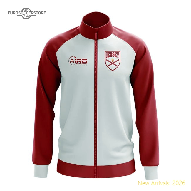 Jersey Concept Football Track Jacket (White)-Football Shirts Shop