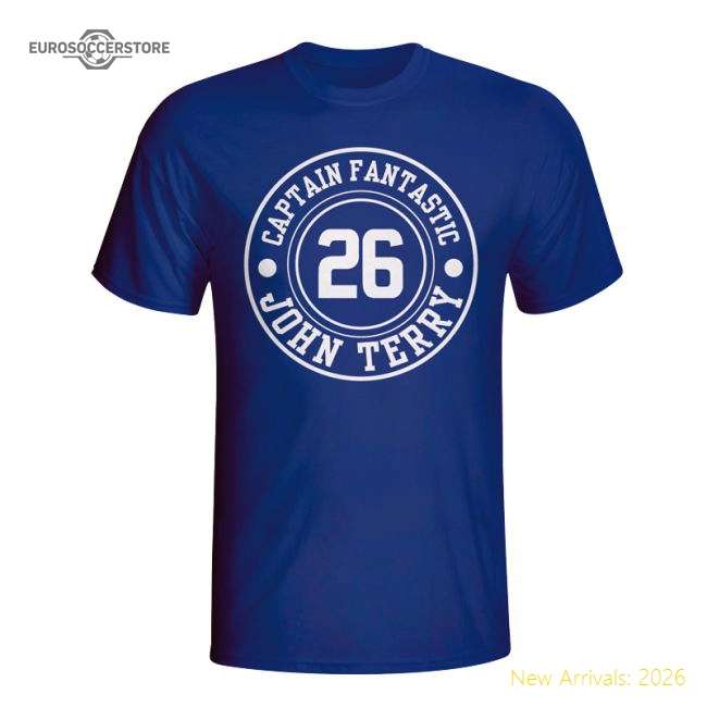 John Terry Chelsea Captain Fantastic T-shirt (blue)-Football Shirts Shop