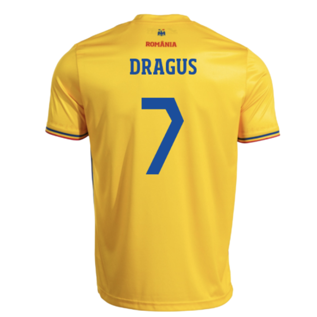 2025-2026 Romania Home Replica Shirt (Kids) (Dragus 7)-Football Shirts Shop