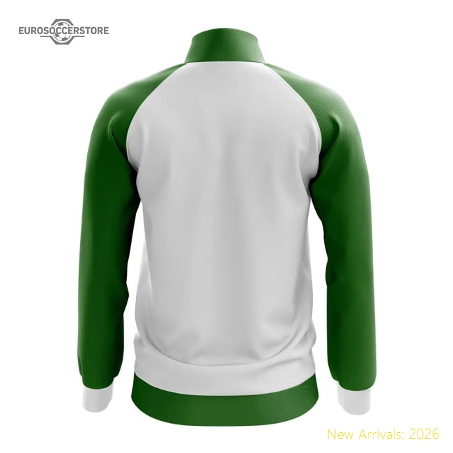 Khakassia Concept Football Track Jacket (White)-Football Shirts Shop