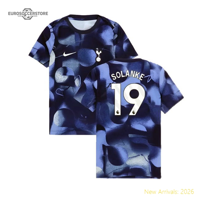 2024-2025 Tottenham Hotspur Dri-FIT Match Shirt (Blue) - Kids (Solanke 19)-Football Shirts Shop