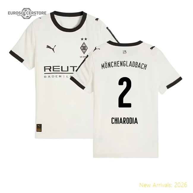 2025-2026 Borussia MGB Home Shirt (Kids) (Chiarodia 2)-Football Shirts Shop