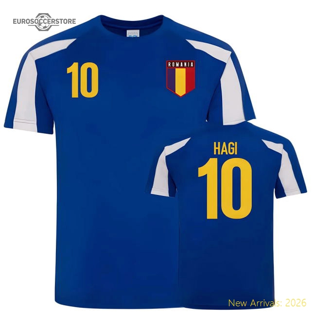 Romania Sports Training Jerseys (Hagi 10)-Football Shirts Shop
