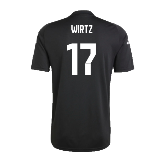 2024-2025 Germany Pre-Match Shirt (Black) (Wirtz 17)-Football Shirts Shop