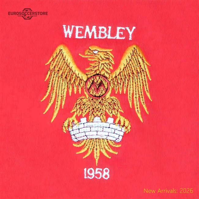 Manchester Reds 1958 FACF Kids Retro Football Shirt-Football Shirts Shop