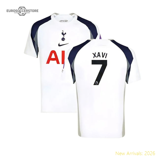 2025-2026 Tottenham Hotspur Home Shirt (Xavi 7)-Football Shirts Shop