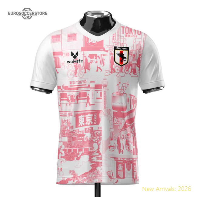 Japan Tokyo Heritage Football Jersey Red (Wolvate) Adult Short Sleeve-Football Shirts Shop