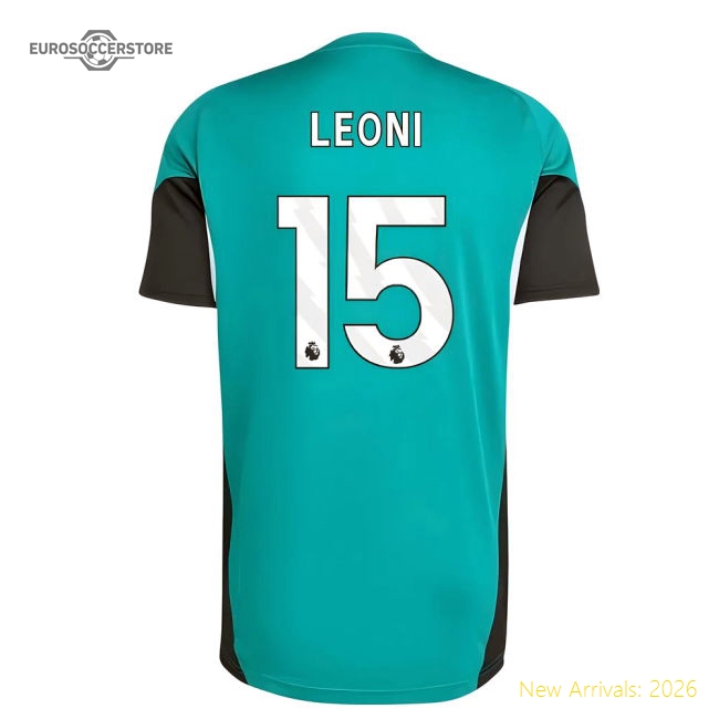 2025-2026 Liverpool EU Training Jersey (Green) (Leoni 15)-Football Shirts Shop
