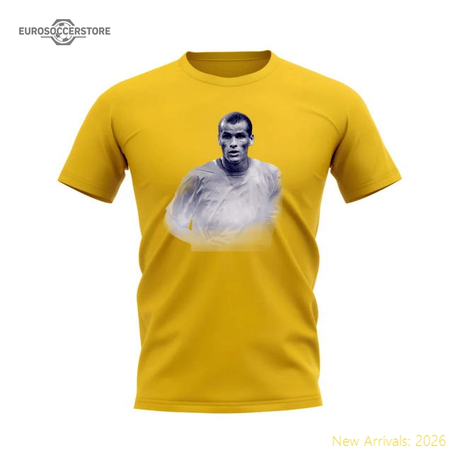 Rivaldo Brazil Legend T-Shirt (Yellow)-Football Shirts Shop