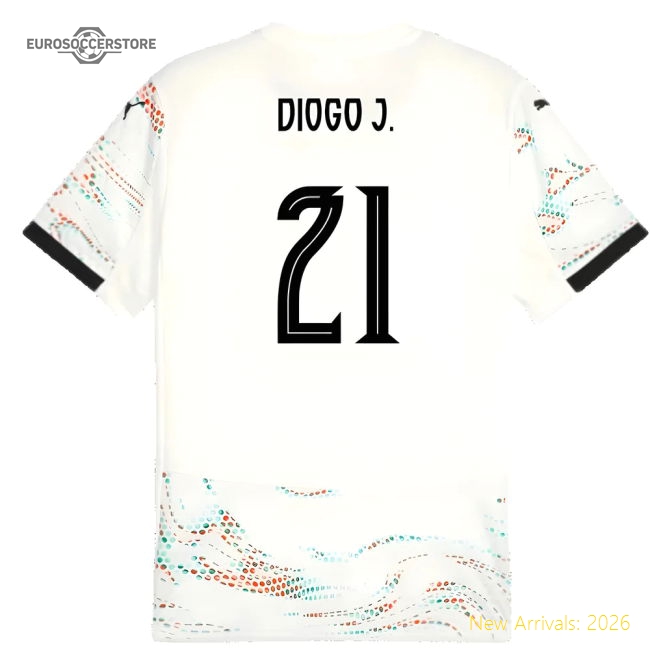 2025-2026 Portugal Away Shirt (Diogo J. 21)-Football Shirts Shop