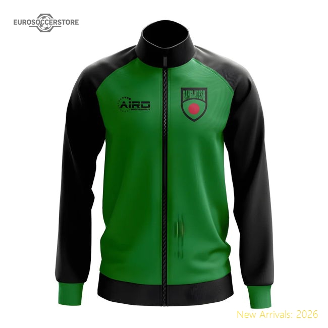 Bangladesh Concept Football Track Jacket (Green)-Football Shirts Shop