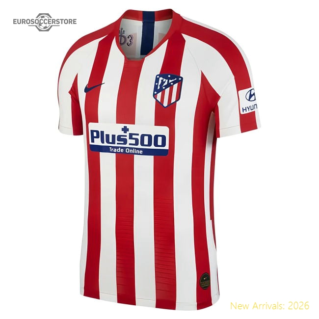 2019-2020 Atletico Madrid Home Player Issue Jersey-Football Shirts Shop