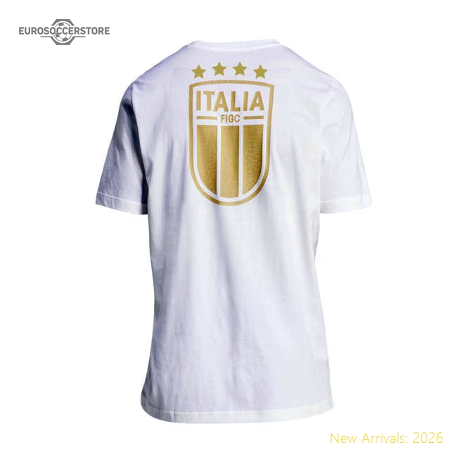 2023-2024 Italy DNA Graphic T-Shirt (White)-Football Shirts Shop