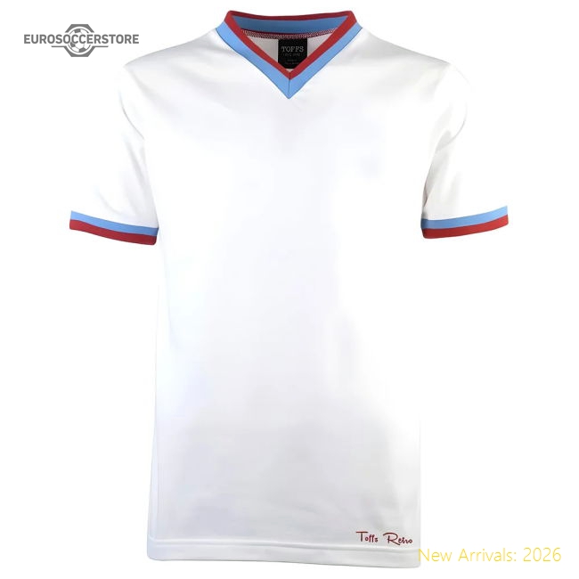 Toffs Classic Retro White Short Sleeved Shirt-Football Shirts Shop