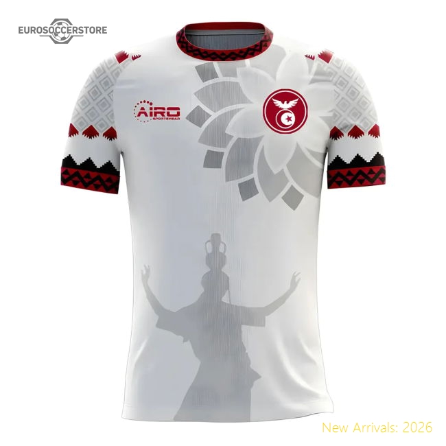 Tunisia 2025-2026 Home Concept Football Kit (Airo) - Womens-Football Shirts Shop