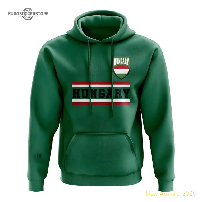 Hungary Core Football Country Hoody (Green)-Football Shirts Shop