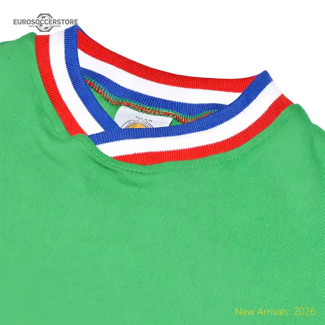 St Etienne Long Sleeve Retro Football Shirt-Football Shirts Shop