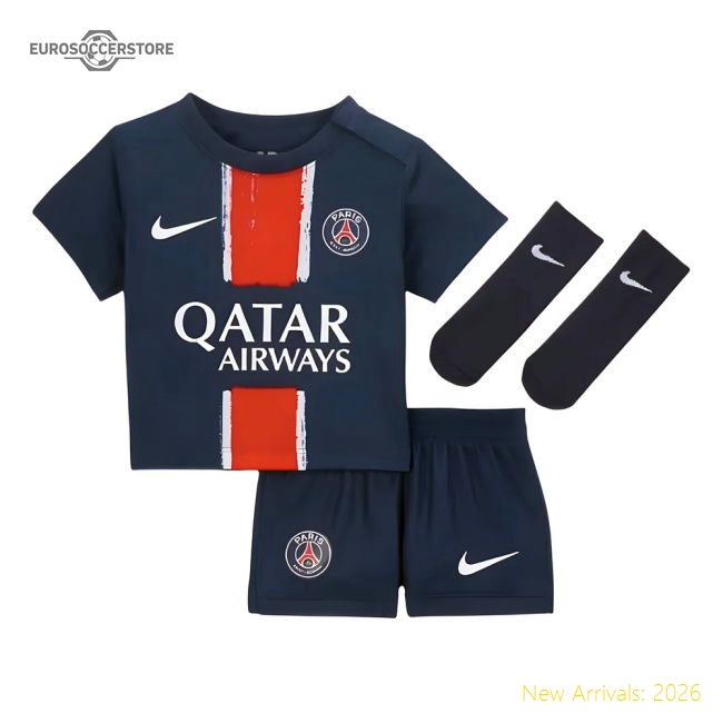 2024-2025 PSG Home Infants Baby Kit-Football Shirts Shop