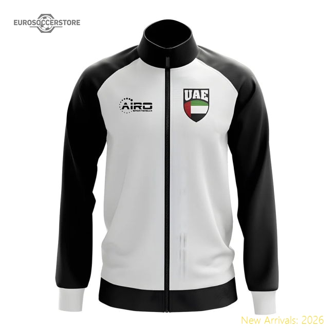 Uae Concept Football Track Jacket (White)-Football Shirts Shop