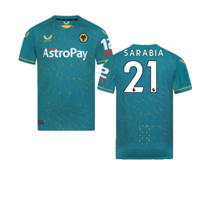 2022-2023 Wolves Away Pro Jersey (Sarabia 21)-Football Shirts Shop