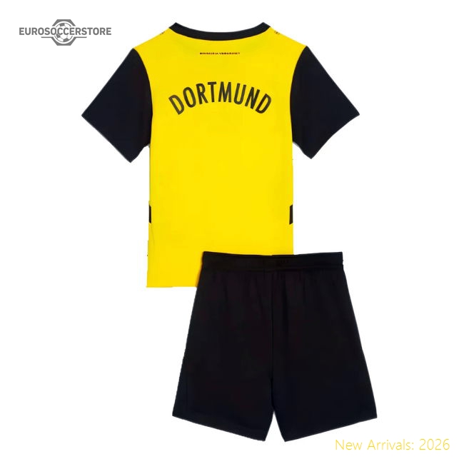 2024-2025 Borussia Dortmund Home Mini Kit (Haaland 9)-Football Shirts Shop