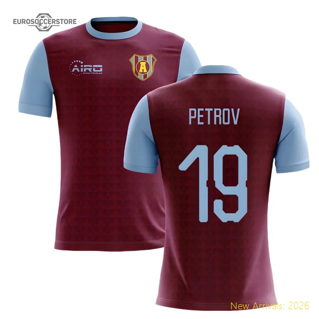 2025-2026 Villa Home Concept Football Shirt (Petrov 19)-Football Shirts Shop
