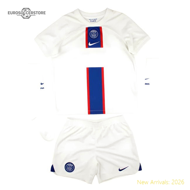 PSG 2022-23 Third Mini Kit (XLB) Mbappe #7 (Mint)-Football Shirts Shop