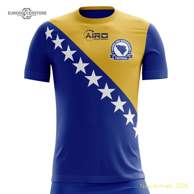 2025-2026 Bosnia Herzegovina Home Concept Football Shirt - Little Boys-Football Shirts Shop