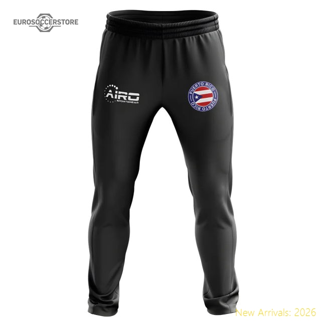 Puerto Rico Concept Football Training Pants (Black)-Football Shirts Shop