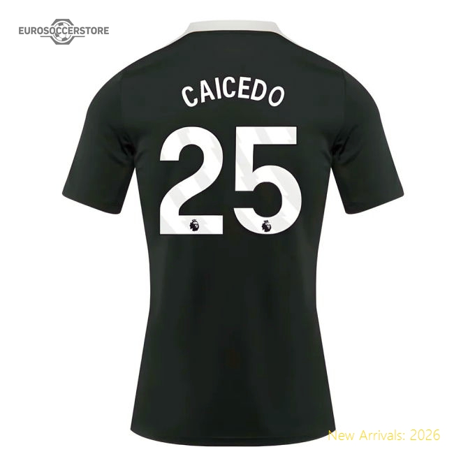 2025-2026 Chelsea Dri-Fit Strike Training Shirt (Green) (Caicedo 25)-Football Shirts Shop