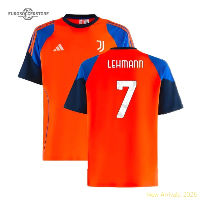 2024-2025 Juventus Training Tee (Orange) (Lehmann 7)-Football Shirts Shop