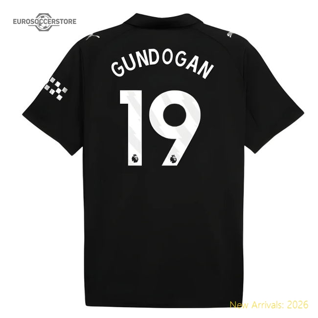 2025-2026 Man City Away Shirt (Gundogan 19)-Football Shirts Shop