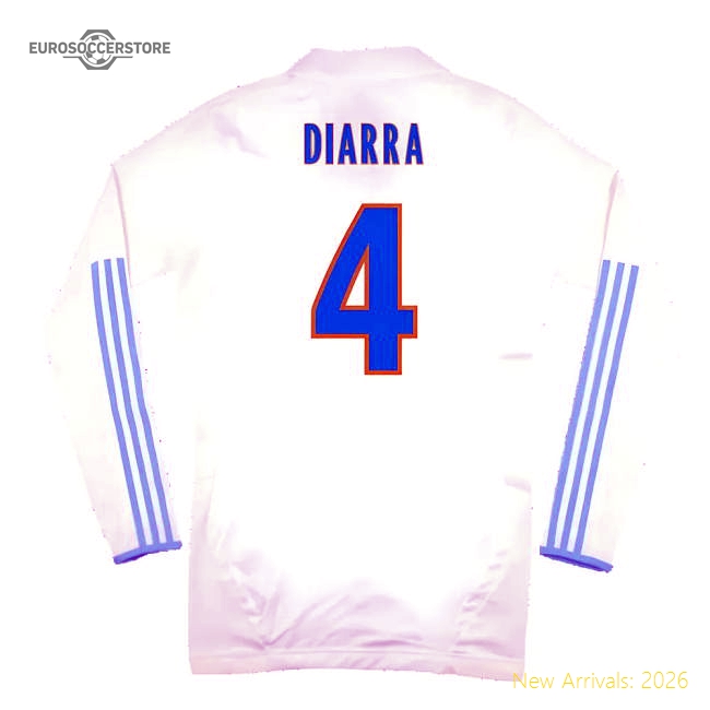 Marseille 2011-12 Player Spec Long Sleeve Home Shirt ((Excellent) L) (Diarra 4)-Football Shirts Shop