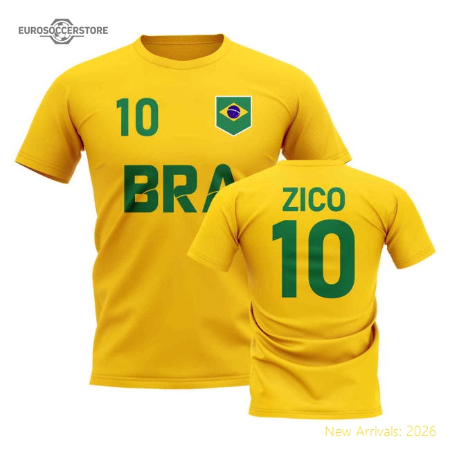 Zico Country Code Hero T-Shirt (Yellow)-Football Shirts Shop