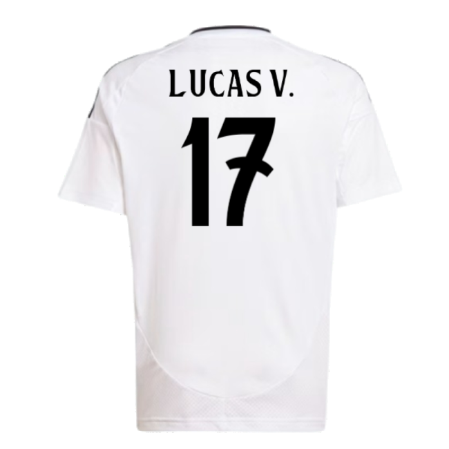 2024-2025 Real Madrid Home Shirt (Kids) (Lucas V. 17)-Football Shirts Shop