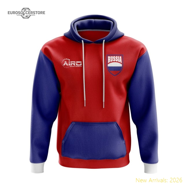 Russia Concept Country Football Hoody (Red)-Football Shirts Shop