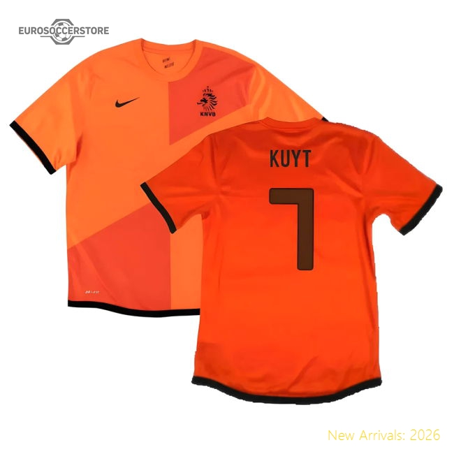 Holland 2012-13 Home Shirt ((Very Good) S) (Kuyt 7)-Football Shirts Shop