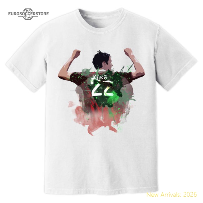 Kaka AC Milan Art T-Shirt (White)-Football Shirts Shop