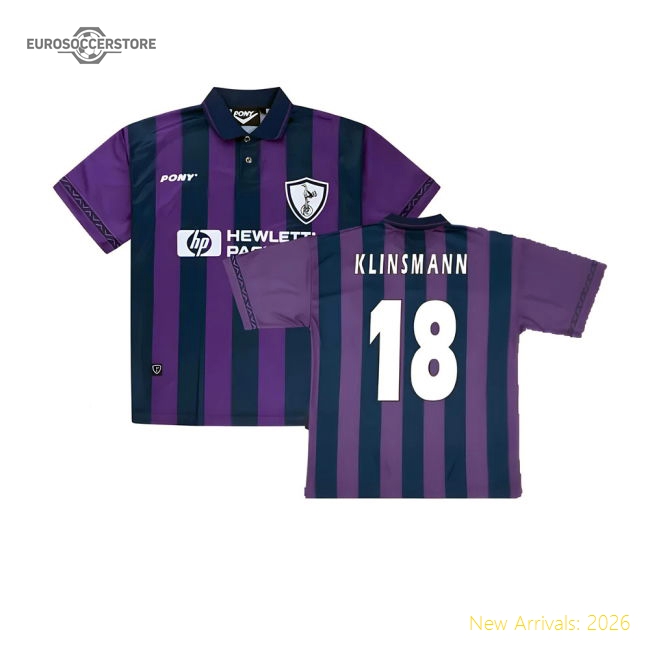 1995-1996 Tottenham Away Pony Retro Shirt (Klinsmann 18)-Football Shirts Shop