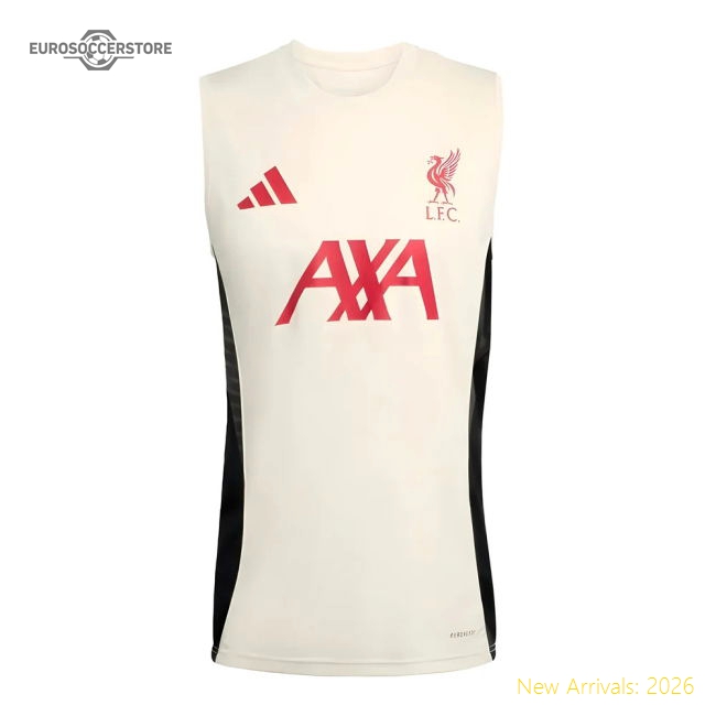 2025-2026 Liverpool Sleeveless Jersey (White)-Football Shirts Shop