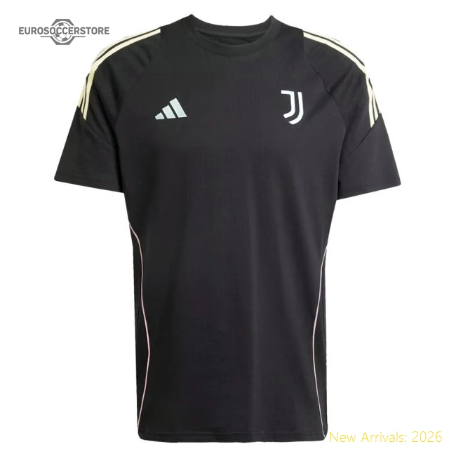 2025-2026 Juventus Training Tee (Black)-Football Shirts Shop