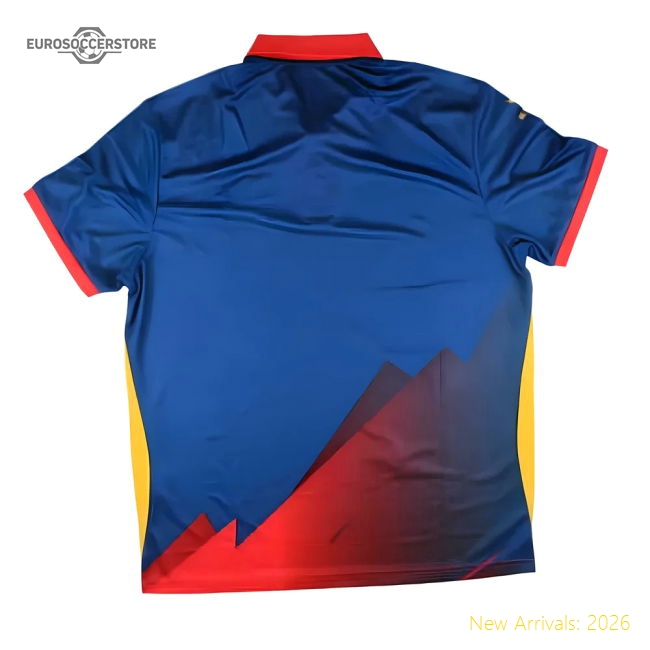 2024-2025 Nepal Cricket Polo Shirt (Blue)-Football Shirts Shop