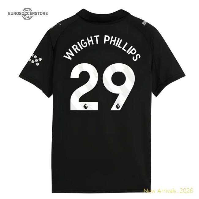 2025-2026 Man City Away Shirt (Kids) (Wright Phillips 29)-Football Shirts Shop