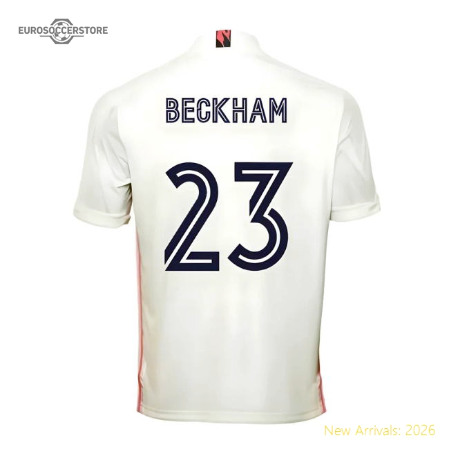 2020-2021 Real Madrid Adidas Home Football Shirt (BECKHAM 23)-Football Shirts Shop